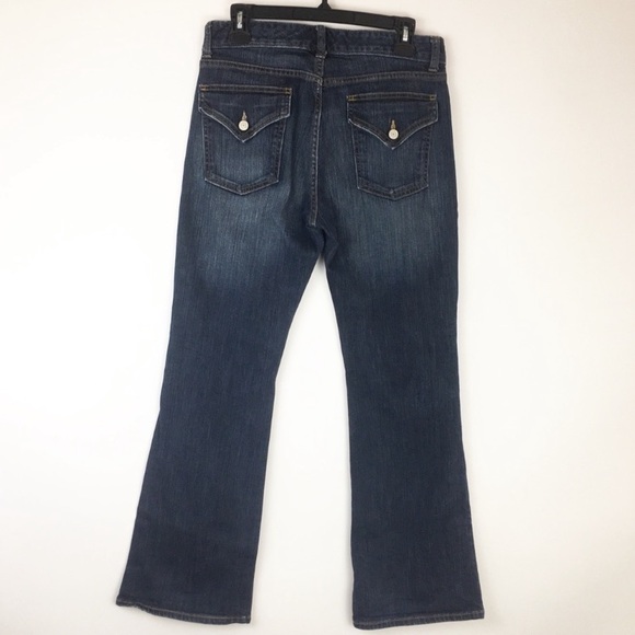 Gap Curvy Flare Dark Wash Jeans Size 10A - Picture 3 of 3